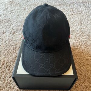 ORIGINAL GG CANVAS BASEBALL HAT WITH WEB
